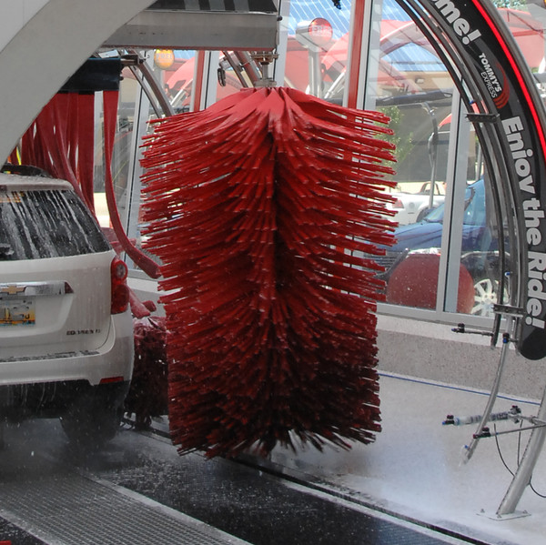 Foam brush in car wash